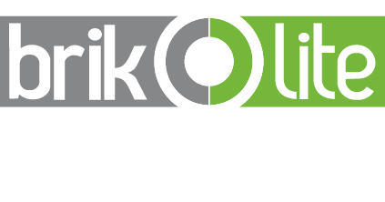 Brikolite logo in white